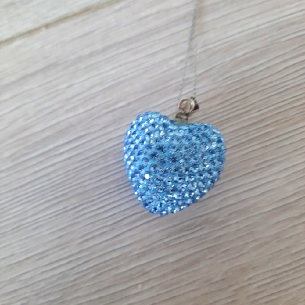 Blue 💙 heart necklace